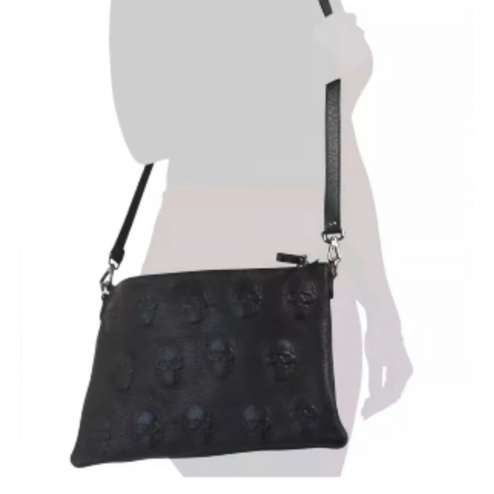 Io Pelle skull crossbody bag